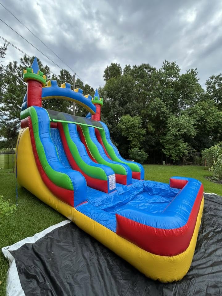 Water slide rental in Houston TX for backyard parties and events