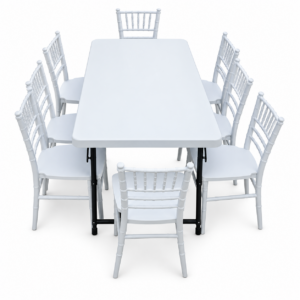 Kids Chiavari Set 1 table 8 chairs