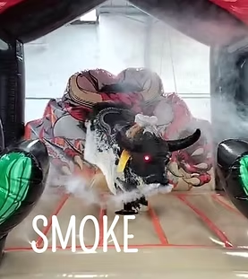 Mechanical bull rental smoke effect