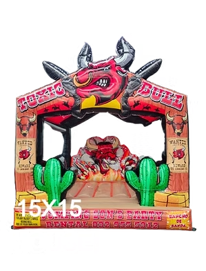 15 by 15 mechanical bull inflatable house