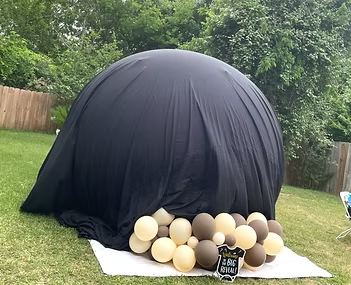 Houston Bubble House rental decorated for an event
