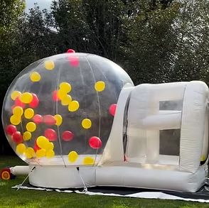 Bubble House party rental setup in Houston Texas